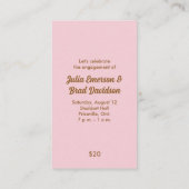 Ticket voor feesttijd (Achterkant)