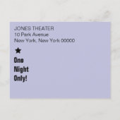 Ticket voor Fun Invitation Briefkaart (Achterkant)