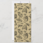 Ticket voor honingbij-imkerij verjaardagsfeest kaart (Achterkant)