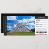 Ticket voor instapkaarten in Mexico (Voorkant / Achterkant)