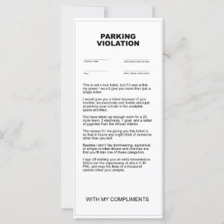 Ticket voor parkovervallen