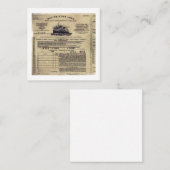 Ticket voor RMS Titanic 1912 (Voorkant / Achterkant)