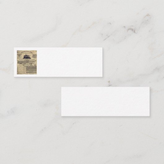 Ticket voor RMS Titanic 1912 (Voorkant / Achterkant)