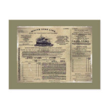 Ticket voor RMS Titanic 1912