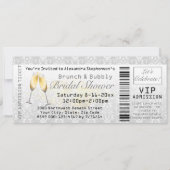 Ticket voor toelating van Brunch en Bubble Vrijgez Kaart (Voorkant)