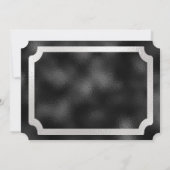 Ticket voor zwart en zilver en diamanten kaart (Achterkant)