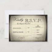  Ticket Wedding RSVP (Voorkant)