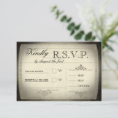  Ticket Wedding RSVP (Staand voorkant)