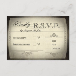Ticket Wedding RSVP Kaartje