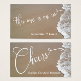 Tickets 2 van de Bar van de Gebeurtenis van de Fot Visitekaartje