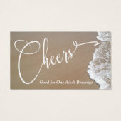 Tickets 2 van de Bar van de Gebeurtenis van de Fot Visitekaartje (Achterkant)