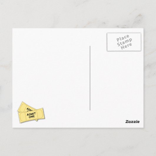 Tickets Briefkaart (Achterkant)