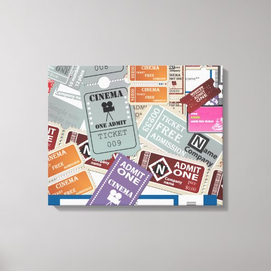 Tickets Canvas Afdruk (Voorkant)