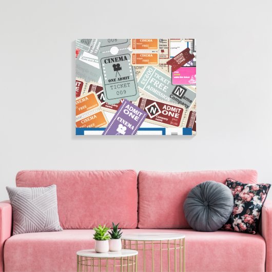 Tickets Canvas Afdruk (Insitu (Woonkamer))