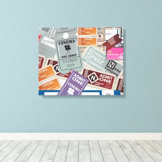 Tickets Canvas Afdruk (Insitu (Houten vloer))