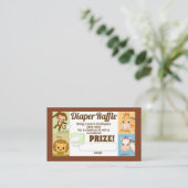 Tickets uit Oerwoud uit de apenindustrie, luiertap Informatiekaartje (Staand voorkant)