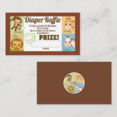 Tickets uit Oerwoud uit de apenindustrie, luiertap Informatiekaartje (Voorkant / Achterkant)