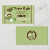 Tickets uit Oerwoud uit de apenindustrie, luiertap Informatiekaartje (Voorkant / Achterkant)