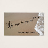 Tickets van de Bar van de Gebeurtenis van de Foto  Visitekaartjes (Voorkant)