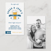 Tickets van onkruid en onkruid - Beer Stein op wit (Voorkant / Achterkant)