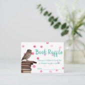 Tickets voor Baby showers boeken van Cute Owl Raff Informatiekaartje (Staand voorkant)