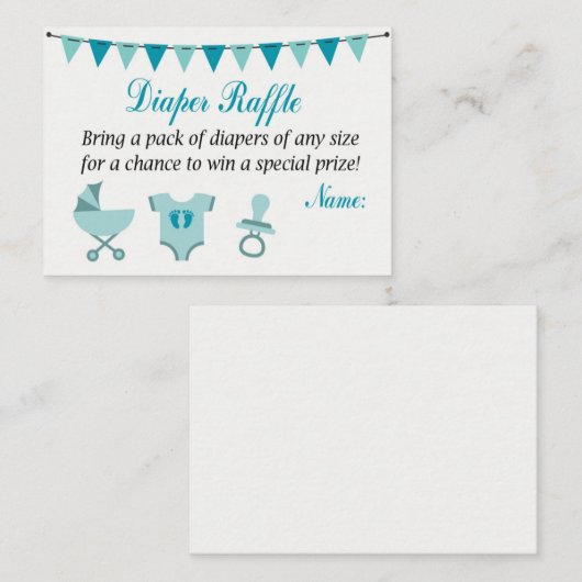 Tickets voor baby-taperluis (Voorkant / Achterkant)