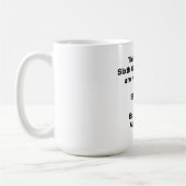Tickets Voor De Zesde Grote Uitsterving KOFFIE MOK (Links)