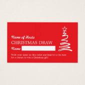 Tickets voor kerstfeestjes met magie visitekaartje (Voorkant)