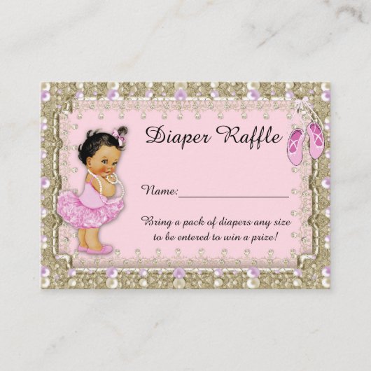 Tickets voor Little Princess Diaper Raffle, Baleri Informatiekaartje (Voorkant)