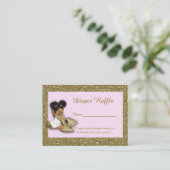 Tickets voor Little Princess Diaper Raffle, Etnic  Informatiekaartje (Staand voorkant)