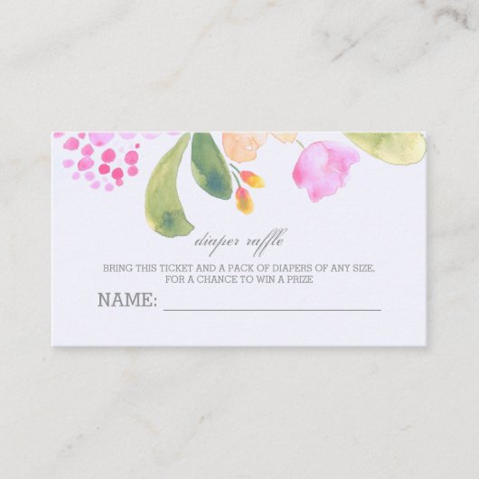 Tickets voor luidere Raffle Informatiekaartje (Voorkant)