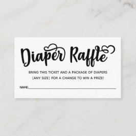 Tickets voor luidere Raffle Informatiekaartje