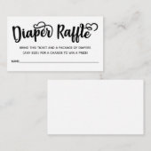 Tickets voor luidere Raffle Informatiekaartje (Voorkant / Achterkant)