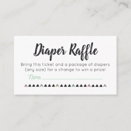 Tickets voor luidere Raffle Informatiekaartje