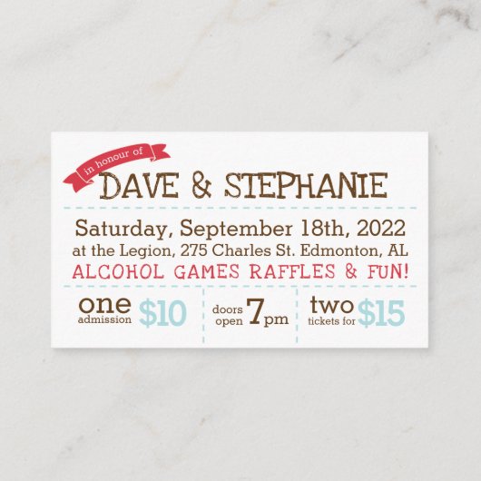 Tickets voor trappen en Doe - Lips en Mustache (Achterkant)