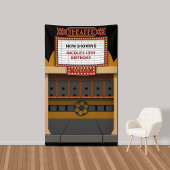 Ticketvenster Movie Theater Marquee Spandoek