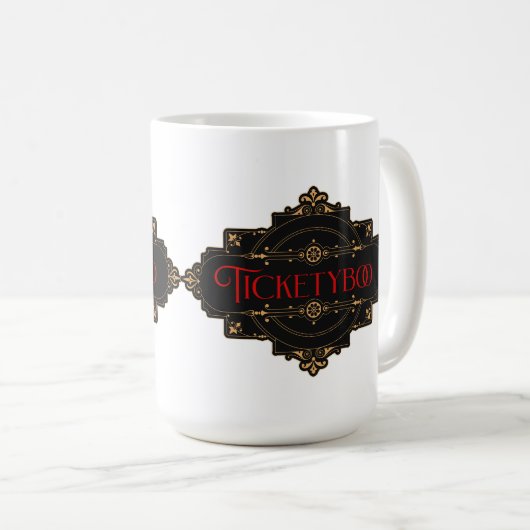 Ticketybook Koffiemok (Voorkant rechts)