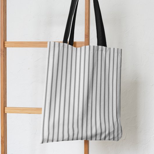 Ticking strepen klassieke moderne stijl tote bag