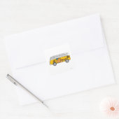 Tickle Bus Vierkante Sticker (Envelop)