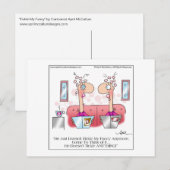 TICKLE MY FANCY Briefkaart door April McCallum (Voorkant / Achterkant)