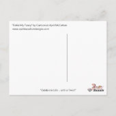 TICKLE MY FANCY Briefkaart door April McCallum (Achterkant)