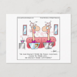 TICKLE MY FANCY Briefkaart door April McCallum