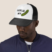 Tickle My Pickle Funny Foodie Kosher Dill Pickles Trucker Pet (In situ)