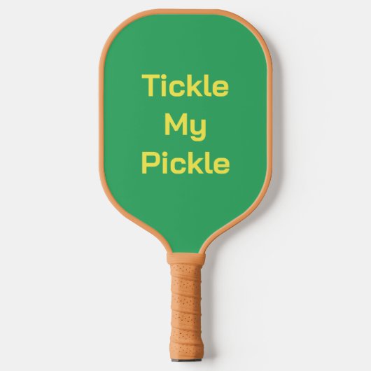 Tickle My Pickle Green Pickleball Paddle (Voorkant)