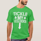 Tickle My Shamrocks St Patricks Day Irish Adult Hu T-shirt (Voorkant)