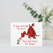 Tickle the Dragon. Briefkaart (Staand voorkant)