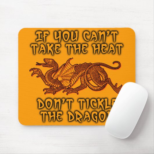 Tickle the Dragon Funny Mousepad Humor Muismat (Met muis)