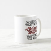 Tickle the Dragon Funny Mug Humor Koffiemok (Voorkant rechts)