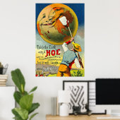 Tickle the Earth - Victoriaans handelskaart Poster (Thuiskantoor)