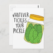 Tickles je kaartje briefkaart (Voorkant / Achterkant)